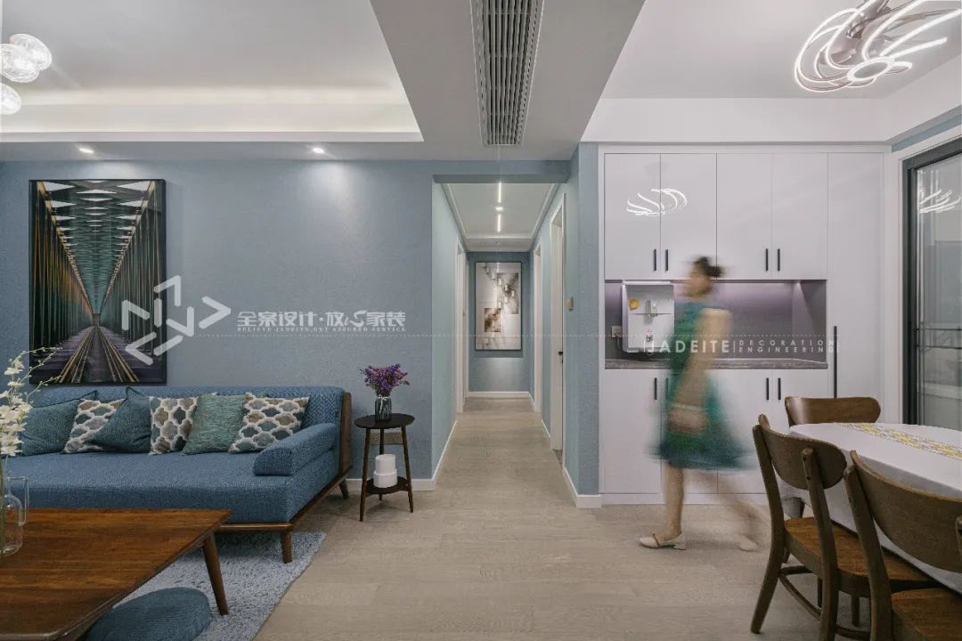 锦华装饰效果图110平,锦华装饰客厅设计效果图