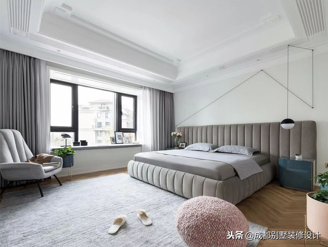 220㎡空中大平层，清新法式设计，家，就得有个精致范儿！