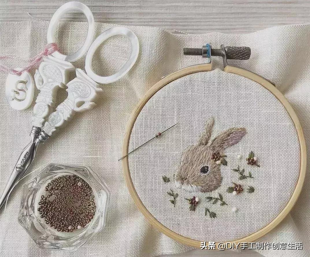 白线的刺绣,白线刺绣针法