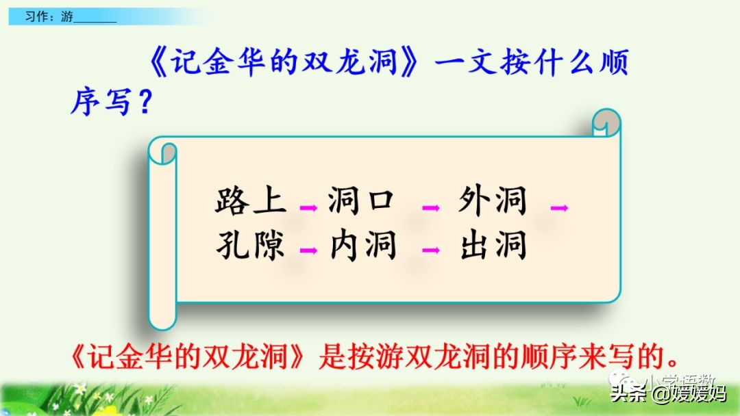 四年级下册第五单元作文500字游山,四年级第五单元初试身手作文400字