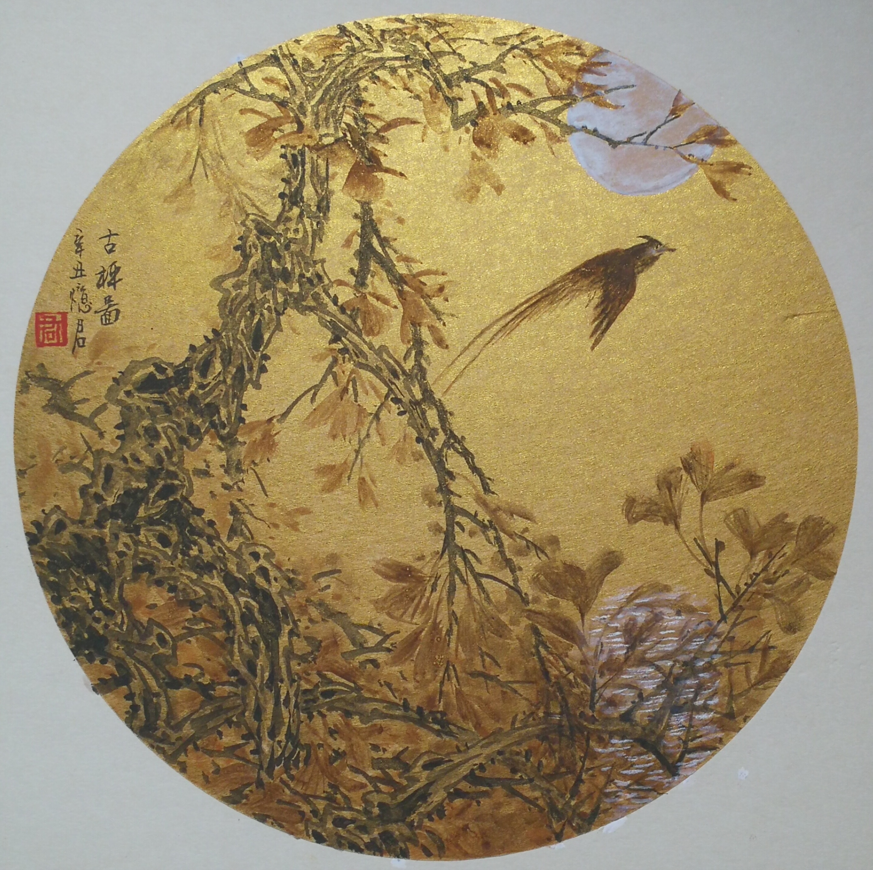 忆君银杏作品欣赏,忆君银杏画