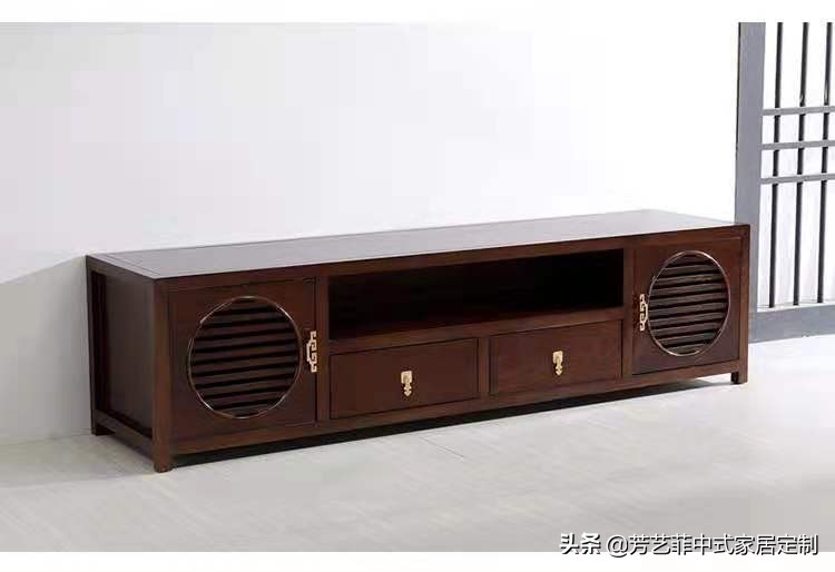 新中式客厅电视柜效果图,餐厅客厅电视柜隔断柜新中式