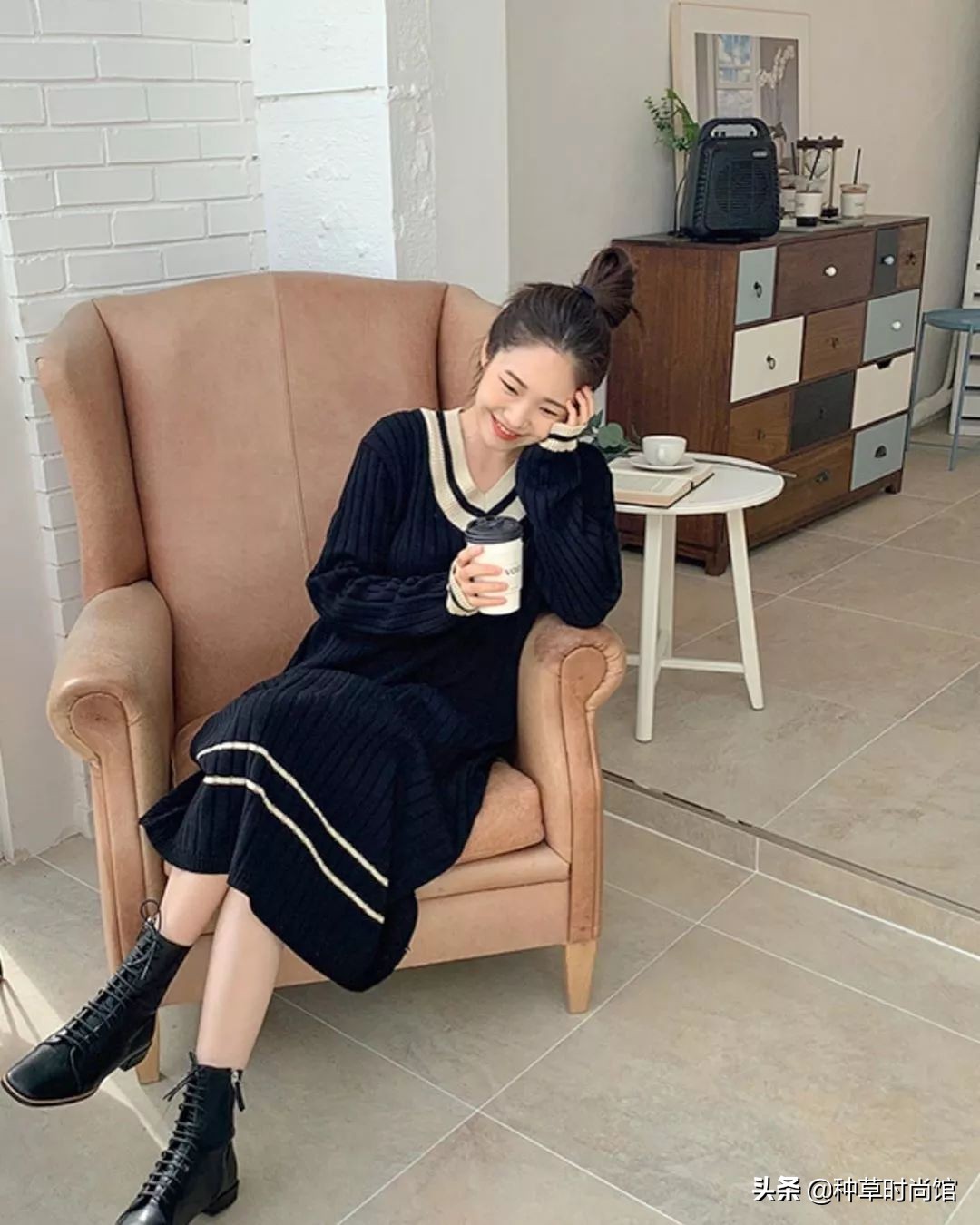 秋冬连衣裙长袖长款过膝修身气质,30套连衣裙搭配图