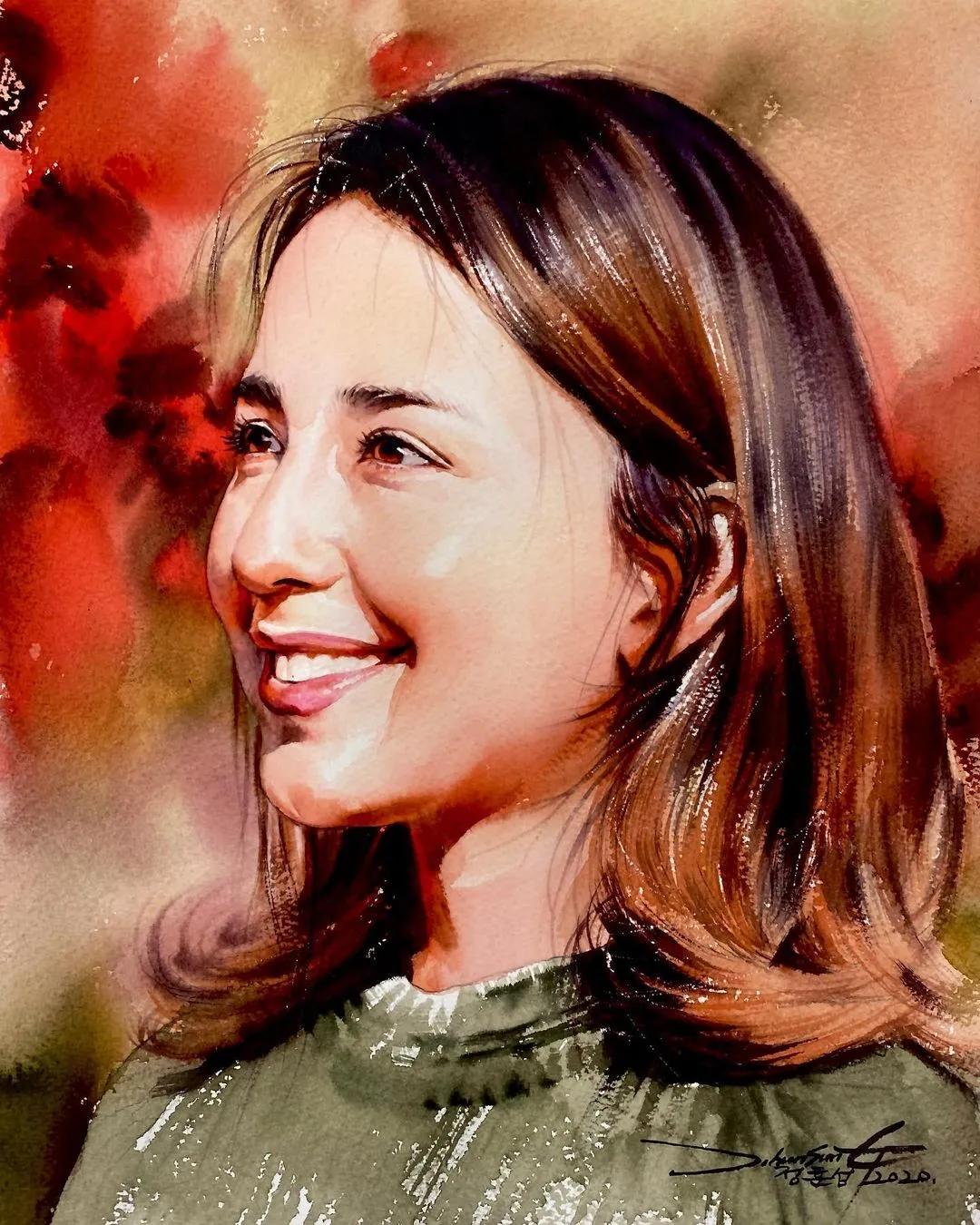 极简的水彩画作品,灵动脱俗的水彩画