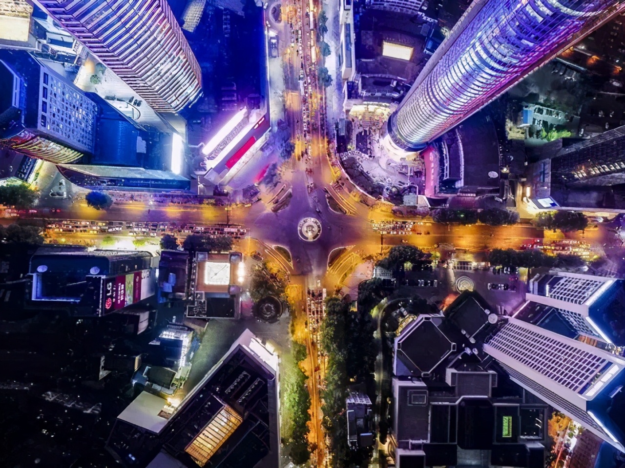 南京新街口中华第一商圈航拍,新街口是中华第一商圈的说说