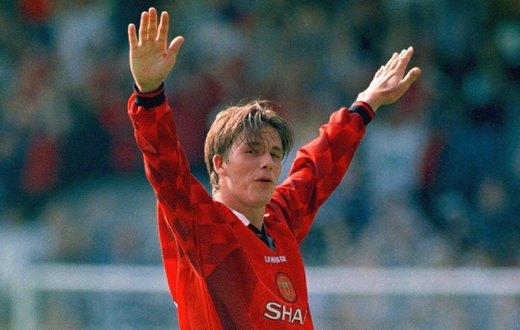 曼联贝克汉姆任意球合集,曼联贝克汉姆半场吊射