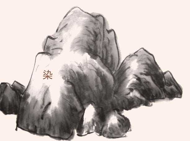 画山石的阴阳面的技巧,山石的画法及皴法详解图