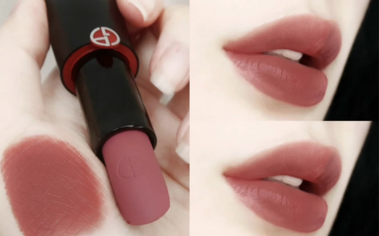 阿玛尼特色哑光唇膏207,阿玛尼206权力唇膏和唇釉