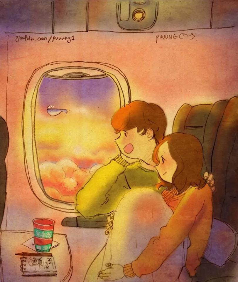 这些画也太甜了吧！！！看完只想谈！恋！爱