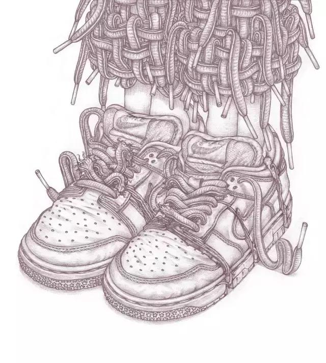铅笔画耐克,耐克怎样画很好看