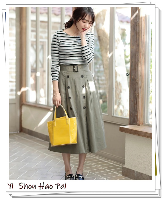 风衣半身裙中长款秋冬穿搭,风衣半裙同系列