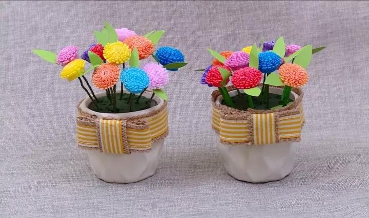 怎么拿吸管做成一朵小花,用吸管制作简易小花视频