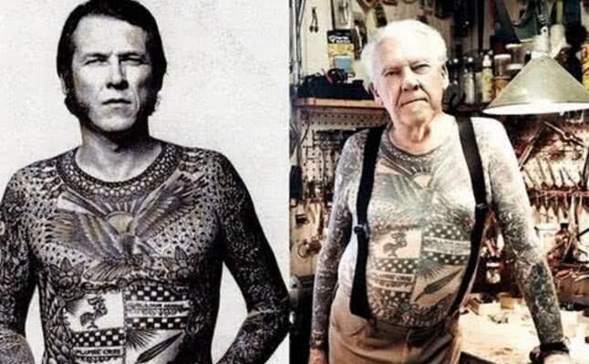 纹身的人老了会成什么,老了以后纹身会变成什么样