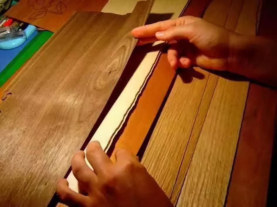 木皮染色材料视频,常见天然木皮