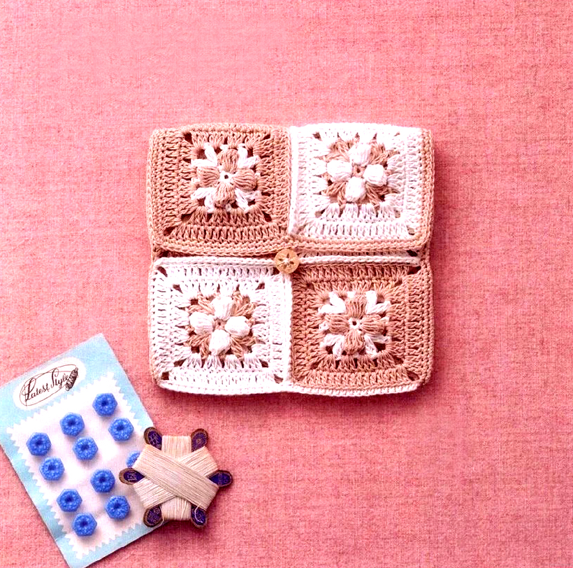 单肩斜挎钩针包包图解大全,郁金香包包钩针教程图解