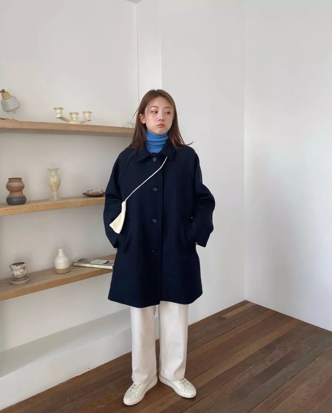外套+小高领，时髦又保暖