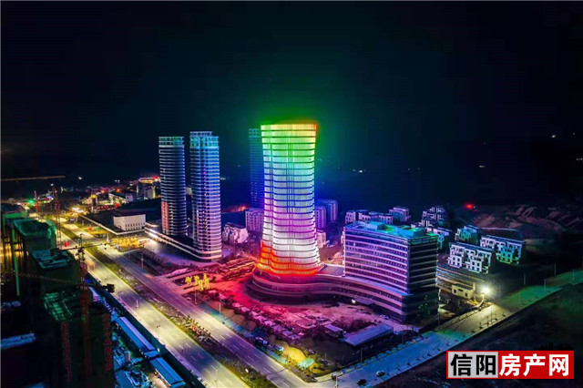 信阳南湾地标图,信阳南湾鸟瞰图