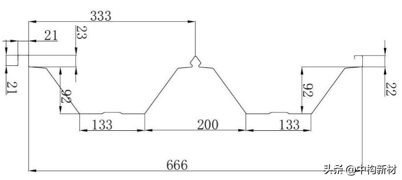 YX92-333-666彩钢压型板型号规格及尺寸