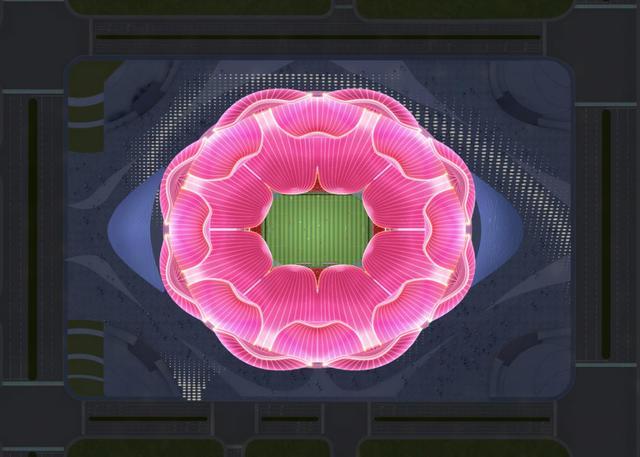 恒大新球场荷花效果图,广州恒大荷花足球场图片