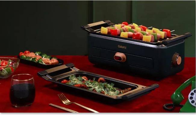 为青春再添“火”力网红家电格兰仕QFH09多功能煎烤炉