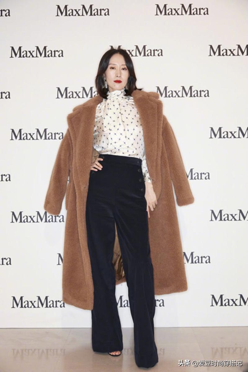 穿上显“穷”的灯芯绒，却受明星偏爱，宋茜配的这一套就十分出众