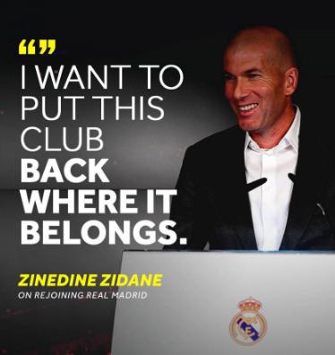 皇马教练齐达内天下足球,皇马天选之子