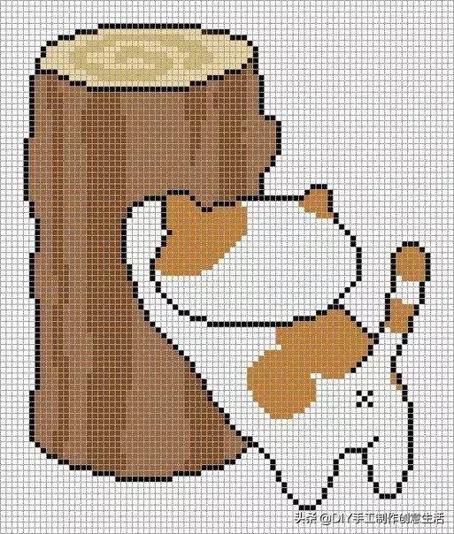 各种小猫的钩织教程,小猫身体和腿的钩织教程