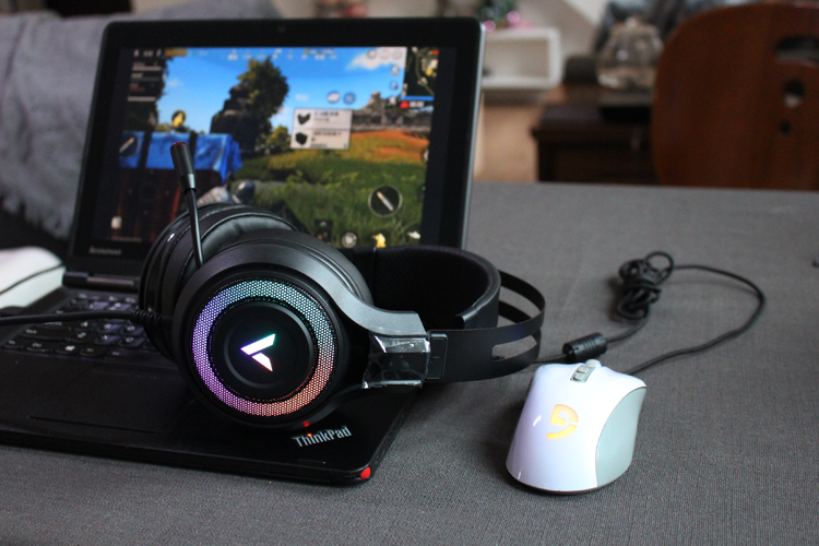 雷柏VH650RGB游戏耳机,7.1声道耳机测试视频