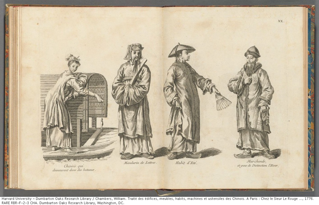 1757年版《中国建筑、家俱、服饰、机械和器皿之设计》插图欣赏