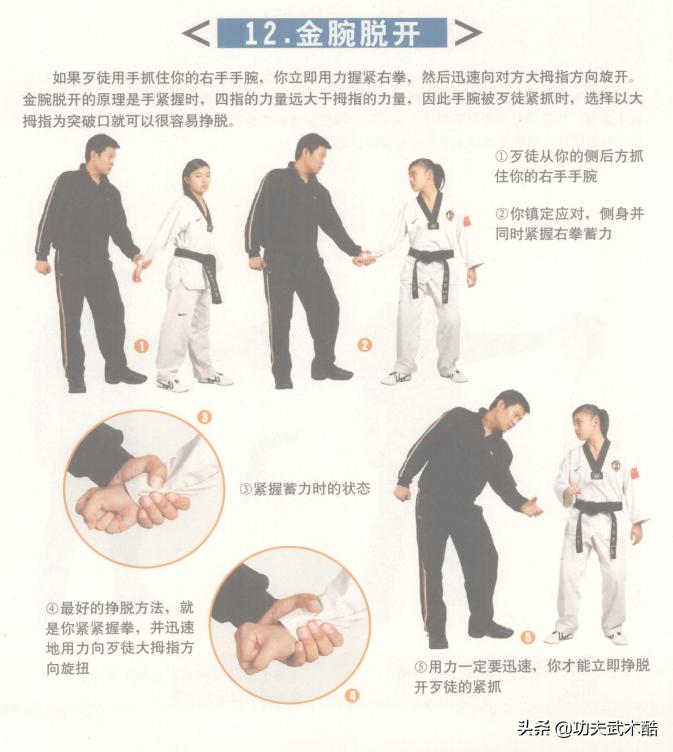 自卫防身术跆拳道,跆拳道防身术一招制敌小学生