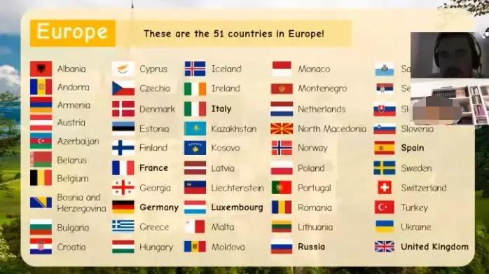 英伦云小学地理课程《Continents》了解地球上的陆地