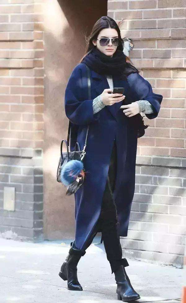 冬季大衣搭配的围巾图片,搭配围巾的冬季大衣