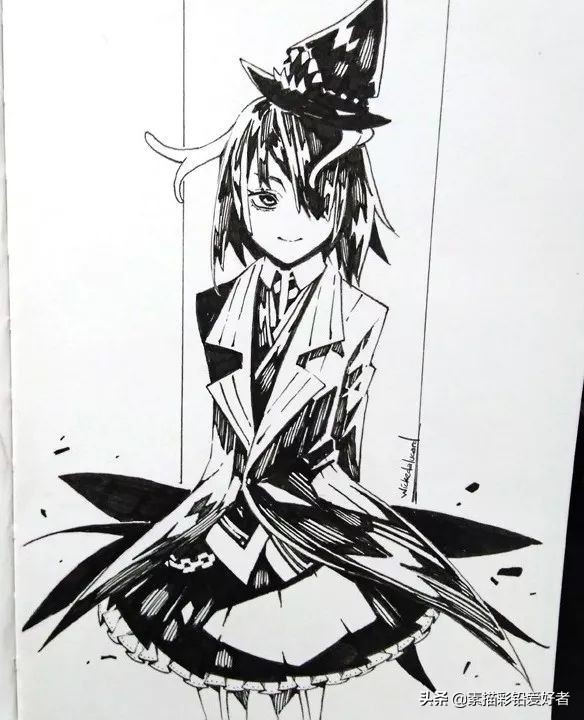 绘画素材|唯美二次元人物线稿，排线临摹练习