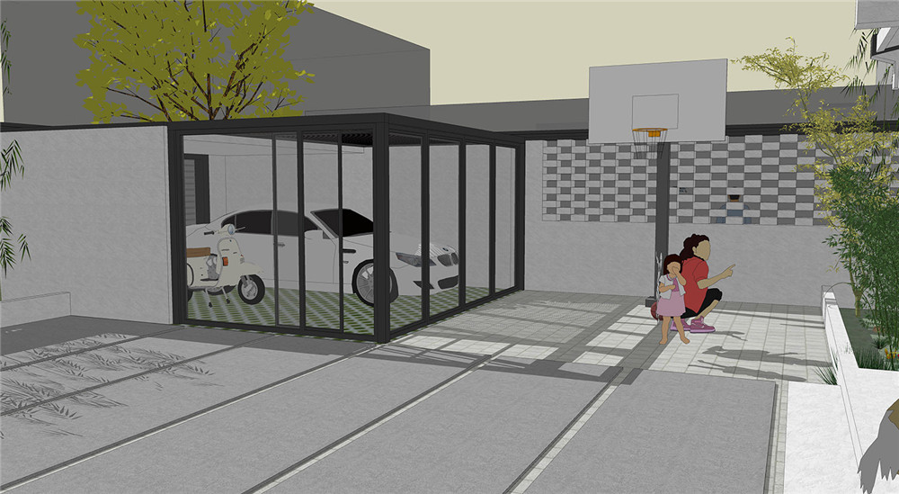 徽派中式自建独栋庭院小别墅,自建徽派中式小别墅100平米