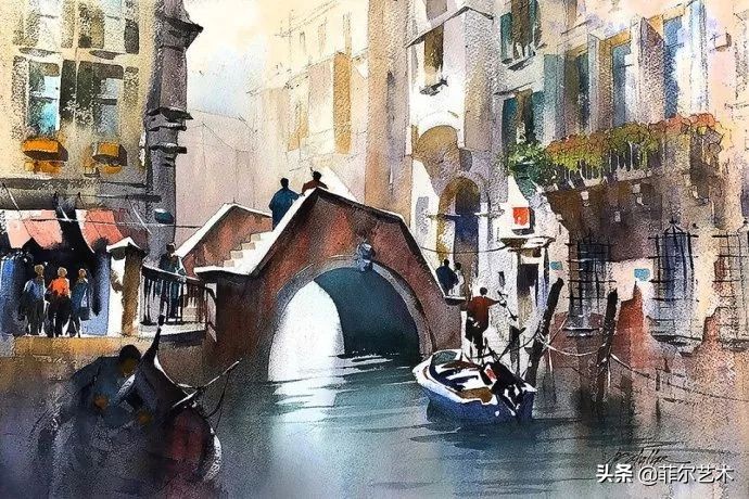 水彩意境图片欣赏,水彩颜色丰富