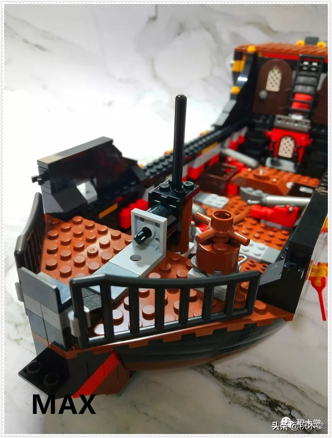 「虚测评」哲高积木QL1801海盗船之骷髅冒险号