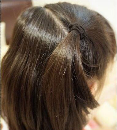 儿童编发中短发3-6岁蝴蝶结大发卡,儿童发型女孩编发简单视频教程