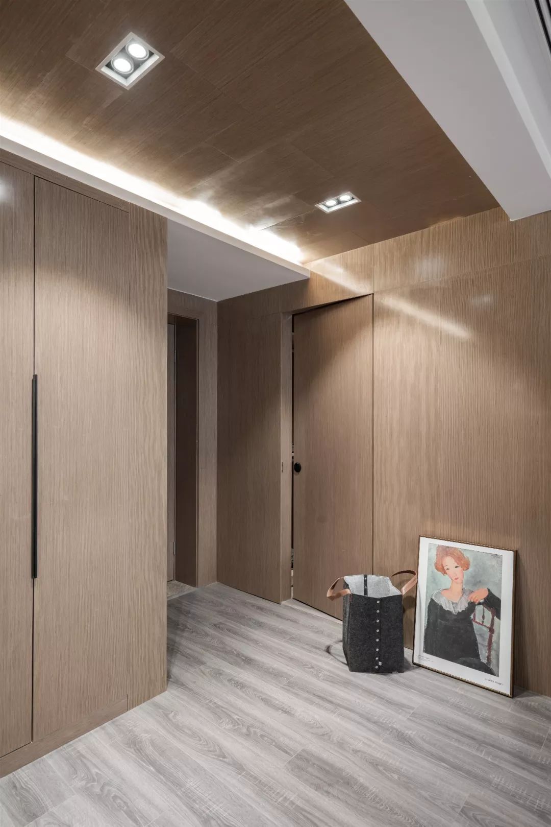 木饰面的背景墙温润的质感,木饰面做背景墙环保耐用吗