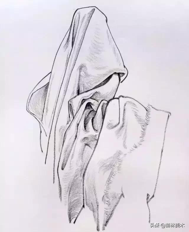 各种衣褶画法,衣褶不会上色
