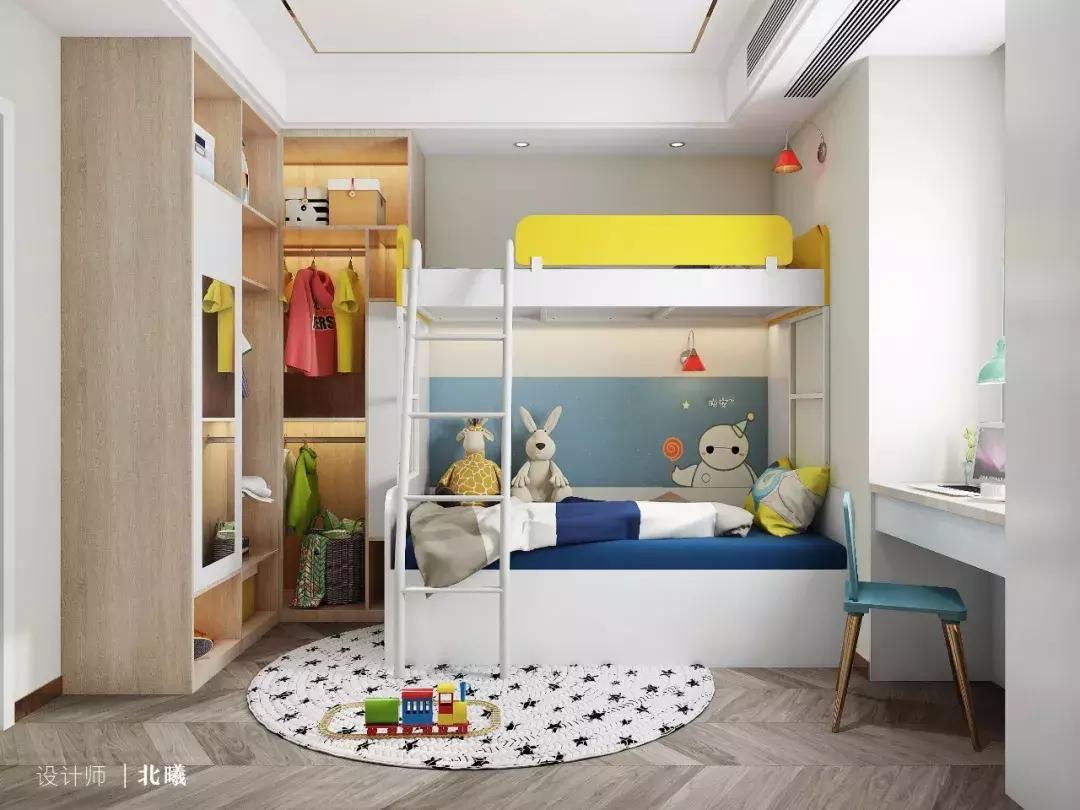 装修108平衣帽间2室一厅,126平主卧带衣帽间和卫生间效果图