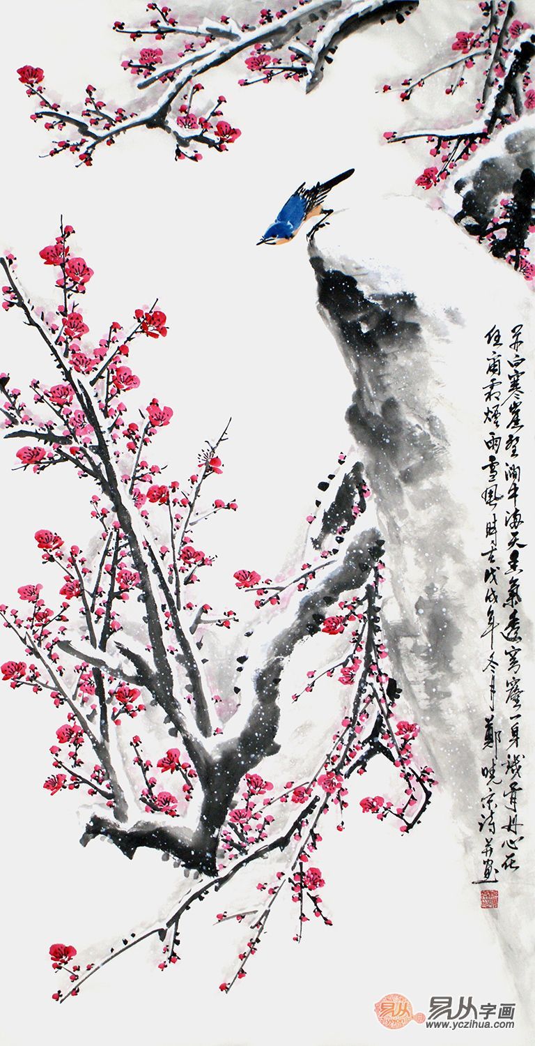 中国画梅兰竹菊四君子赏析,梅兰竹菊国画作品欣赏图文