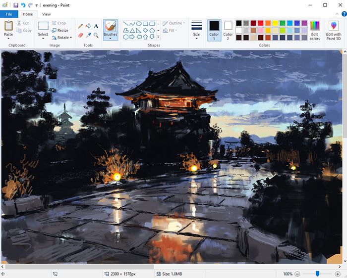 没有理由不画画！看大神用电脑自带工具搞创作