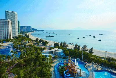 巽寮湾德泽园酒店沙滩,惠州巽寮湾出门就是海滩的酒店