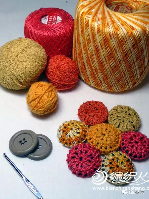 不用钩针怎么编泡芙花,不用钩针做毛线泡芙