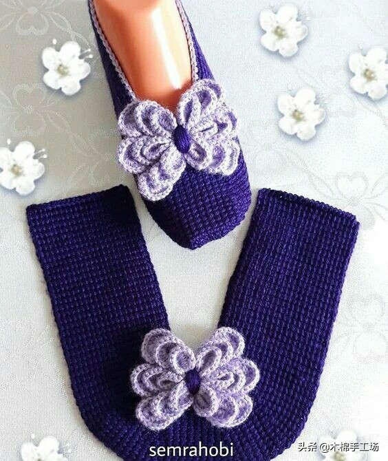 春天来了给自己添一双好鞋吧,春夏鞋子钩单鞋简单钩法