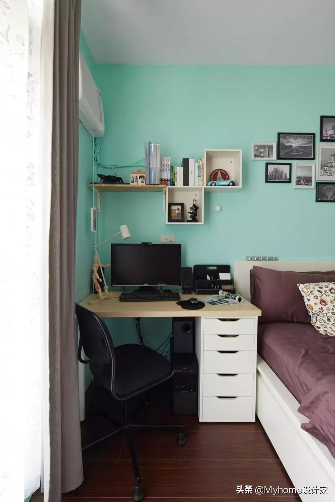 宜家旧房改造翻新书房,宜家书桌梳妆台