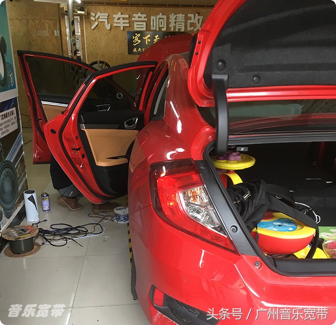 汽车音响隔音改装思域,音响改装思域
