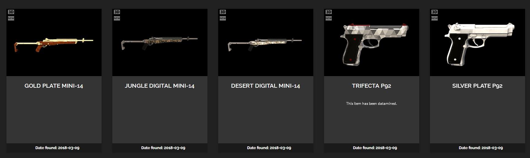 绝地求生新皮肤曝光纯金三级头,绝地求生枪械皮肤展示awm