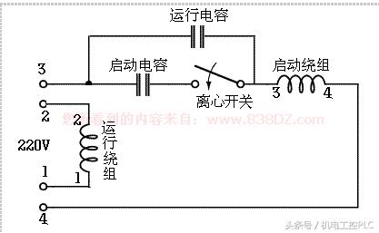 单相补偿电容怎么接线图,单相双电容空压机接线图