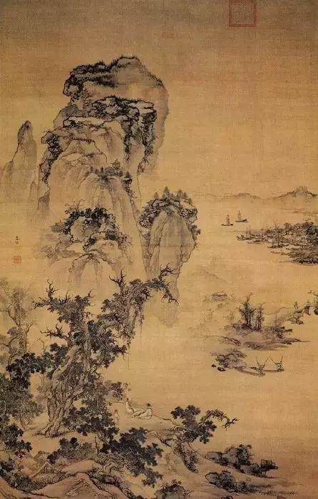 小央美水墨画作品欣赏,40幅养眼浅绛山水画